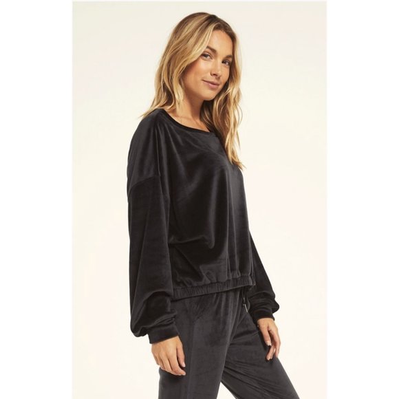 Z Supply Velour Set Size In Black, Size L - Picture 12 of 14